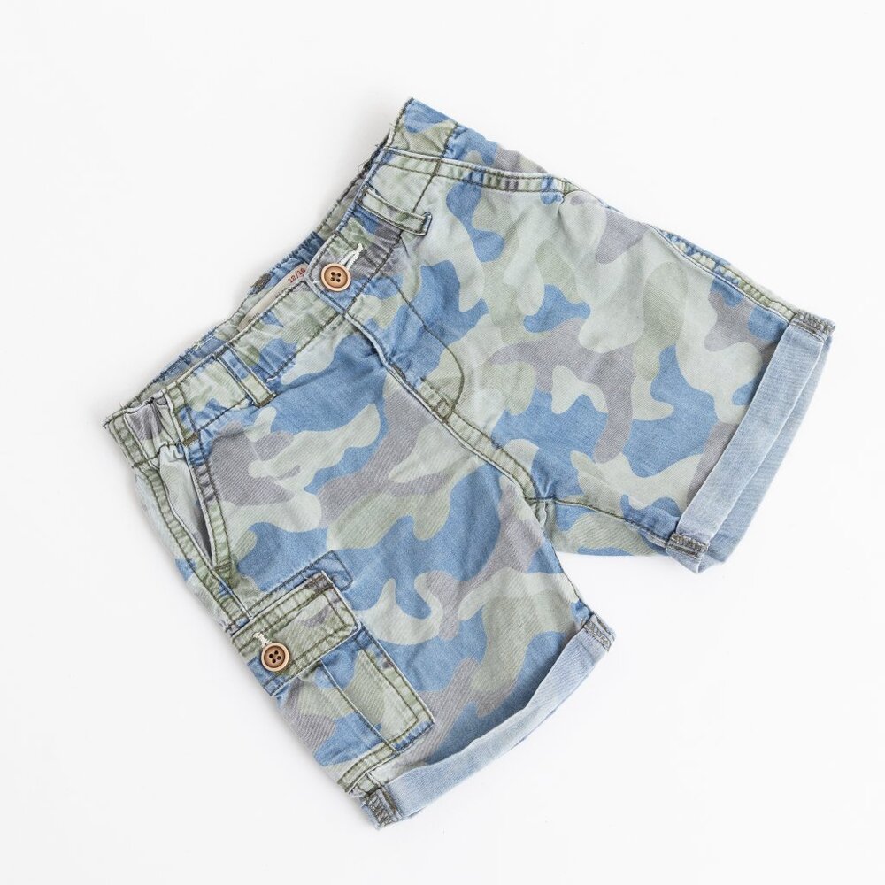 Zara BabyBoy Camo Cargo Shorts